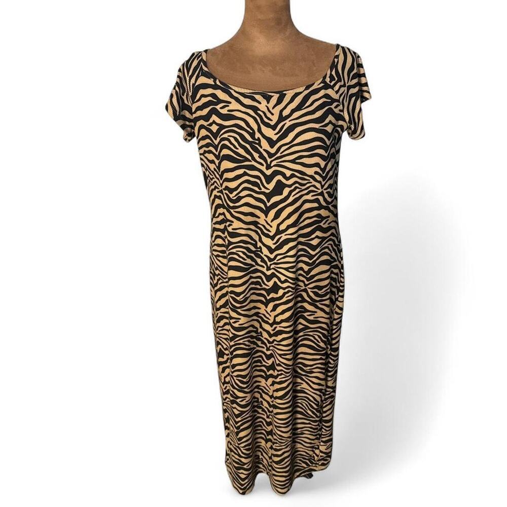 Brown and black zebra print